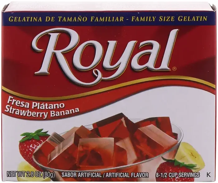 Royal Strawberry Banana Gelatin