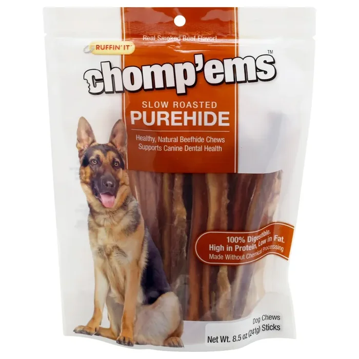 Ruffin‘ It Chompems Purehide Sticks – 8.5 OZ