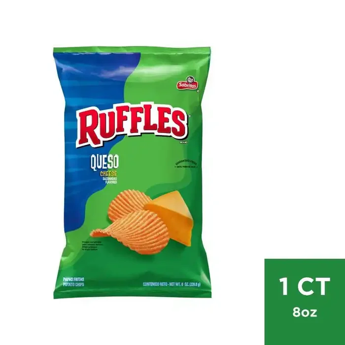 Ruffles Queso Flavored Chips – 8oz