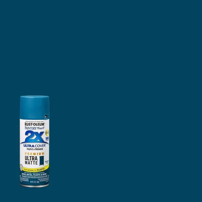 Rust-Oleum 12oz 2X Painter‘s Touch Ultra Cover Matte Spray Paint Blue