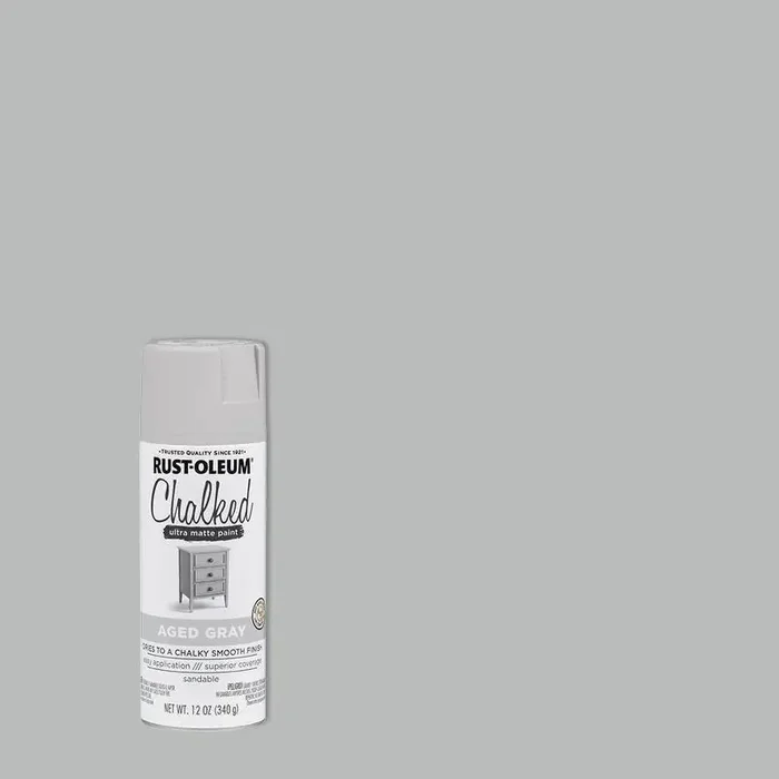 Rust-Oleum 12oz Chalked Ultra Matte Spray Paint Aged Gray