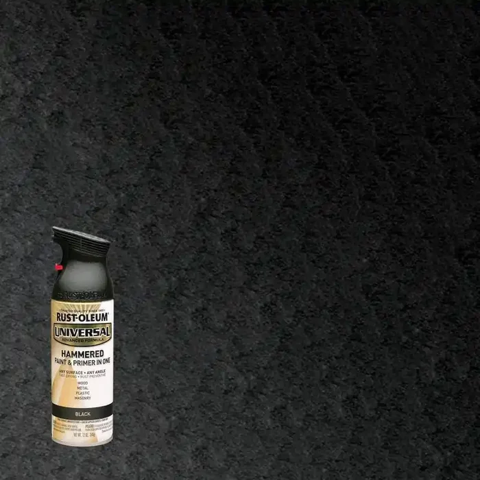 Rust-Oleum 12oz Universal Hammered Spray Paint Black