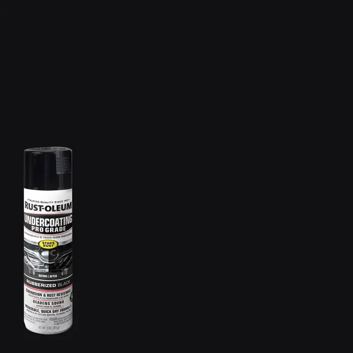 Rust-Oleum Automotive Undercoating Flat Pro Grade Black Spray Paint-248656