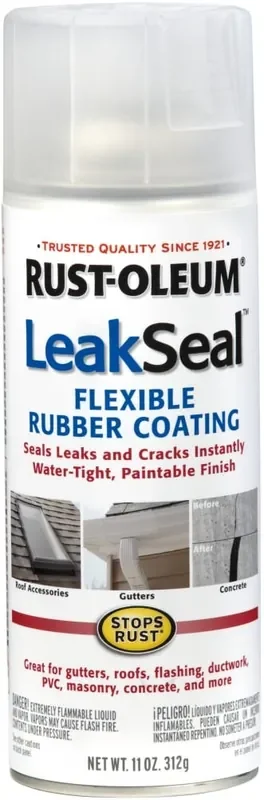 Rust-Oleum Rustoleum Leakseal Flexible Rubber Coating Spray Clear