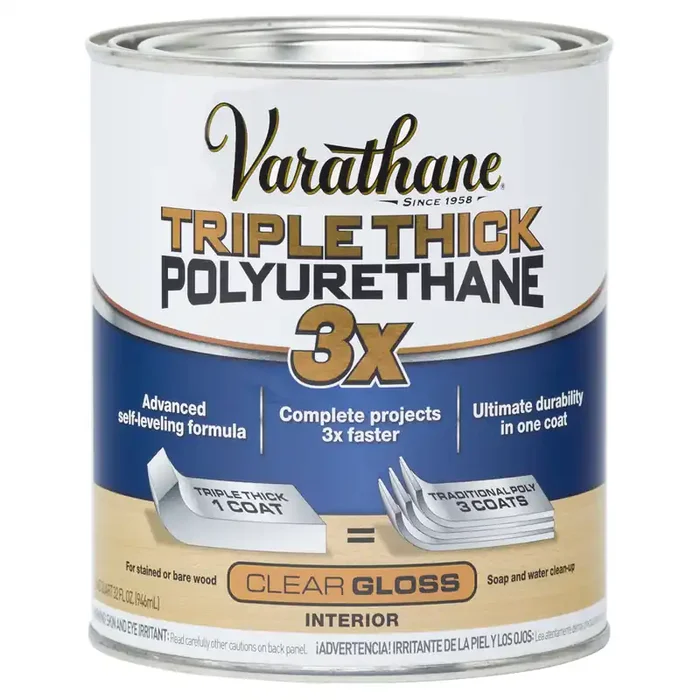 Rustoleum Varathane Triple Thick Polyurethane – 284470, Quart, Gloss