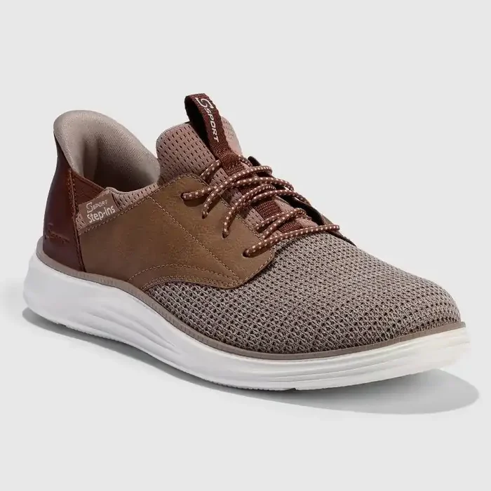 S Sport by Skechers Men‘s Donovan Step-Ins Sneakers – Light Brown 8