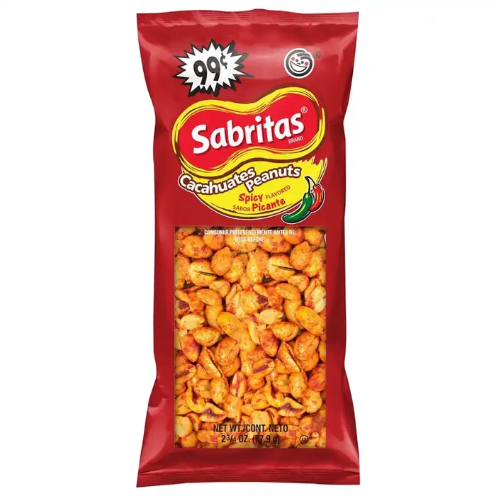 Sabritas Peanuts Spicy Flavored 2 3/4 Oz