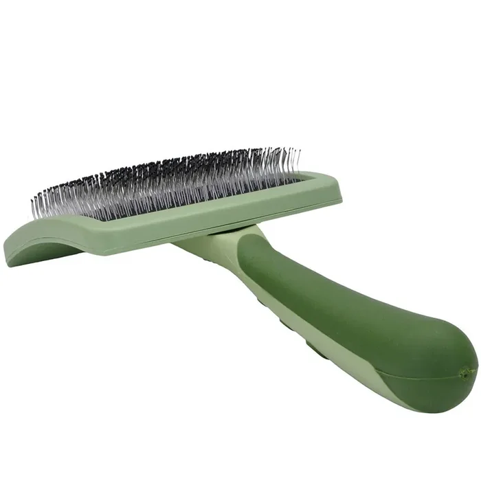 Safari by Coastal Curved Firm Slicker Dog Brush, No Color, Medium (6.75″ L x 4.25″ W)