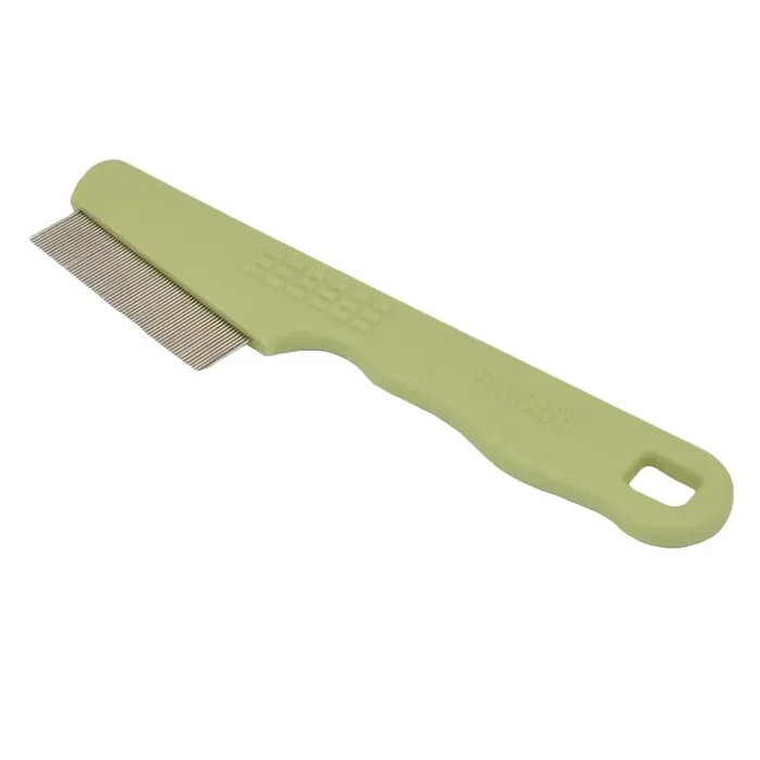 Safari by Coastal Dog Flea Comb with Plastic Handle, No Color, Longhaired Breeds (6.25″ L x 1.625″ W)