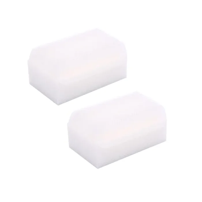 Safe O Kid Bathing Soft Foam Sponge Sensory Scrubber with Bristle Brush Cradle Cap – Gentle on Cleaning Infant for Body Hair and Scalp White – Pack of 2