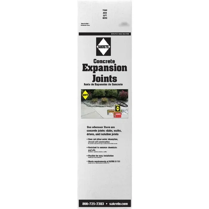 Sakrete 0.5-in x 4.0-in x 5-ft Polyethylene Concrete Expansion Joints