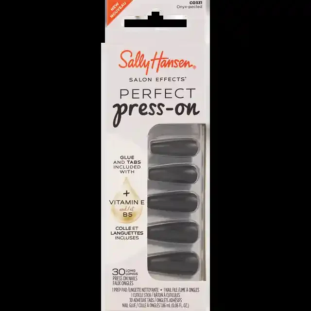 SALLY HANSEN Sh Perfect Press On Onyx, Pected