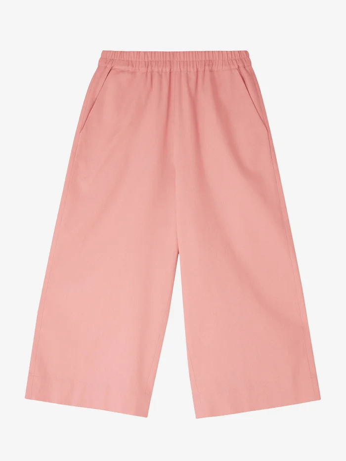 Salmon Pink Wide Leg Trousers