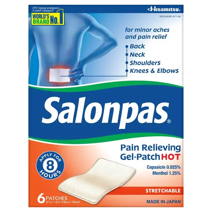 Salonpas Hot Pain Relief Gel Patch
