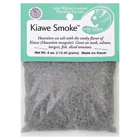 Salty Wahine Gourmet Hawaiian Sea Salts Sea Salt Kaiwe Smoke – 4 Oz