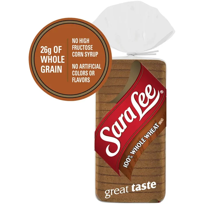 Sara Lee 100% Whole Wheat Bread, 16 oz