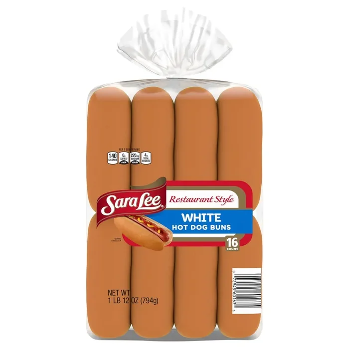 Sara Lee Restaurant Style Hot Dog Bun ESL 16 Ct 28 Oz