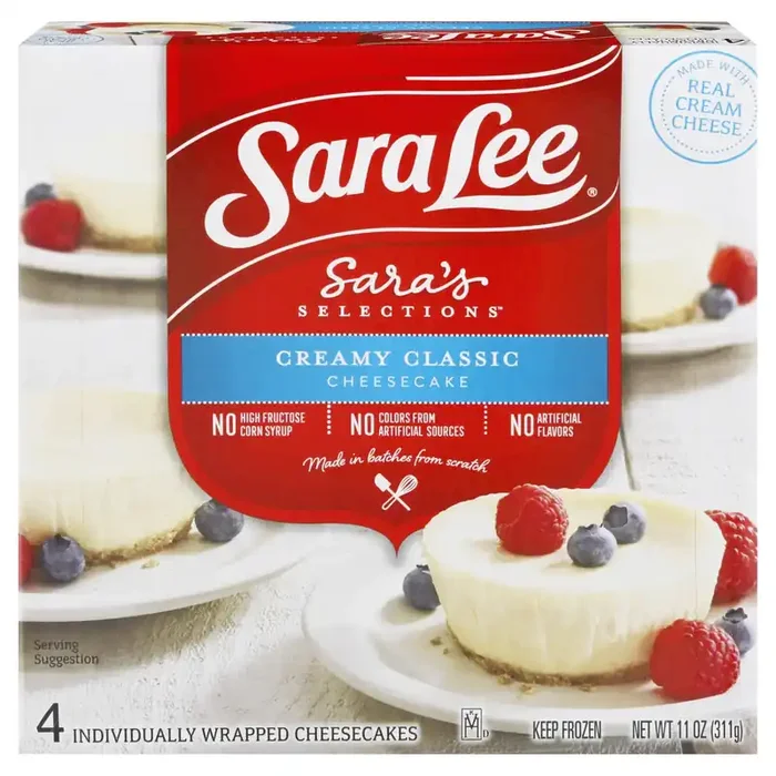 Sara Lee Sara‘s Selections Creamy Classic Cheesecake 4 ea