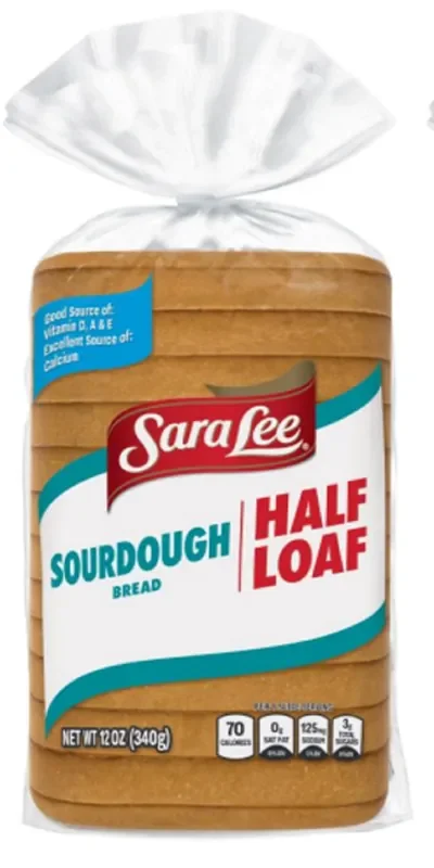 Sara Lee Sourdough Bread, Half Loaf, 12 oz, Bread, Bag