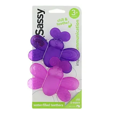Sassy Water-Filled Teethers, 3+ M – Assorted Colors