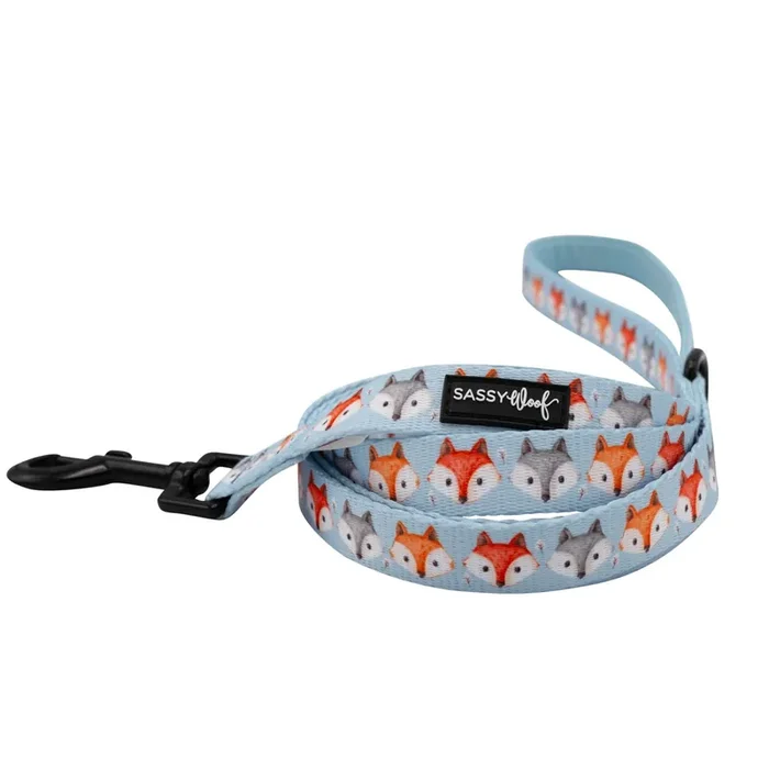 Sassy Woof Foxy Furriends Dog Leash 5-ft long