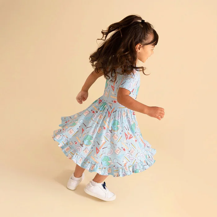 School Blue Girl Twirl Dress | Steve