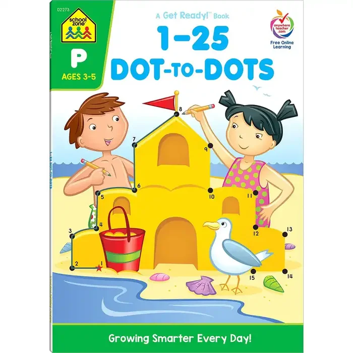 School Zone 1-25 Dot-To-Dots Deluxe Workbook