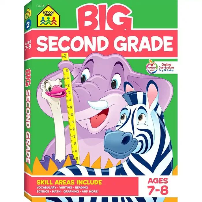 School Zone BIG Second Grade Workbook