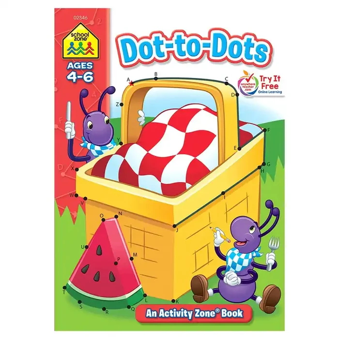 School Zone Dot-to-Dots Activity Zone Workbook