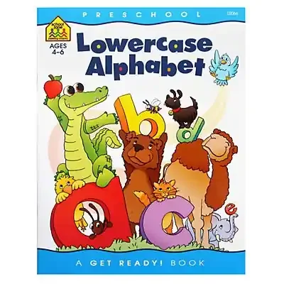 School Zone Preschool (Ages 4-6) Lowercase Alphabet Workbook