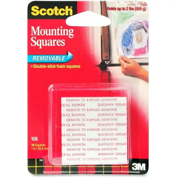 Scotch Removable Foam Mounting Squares