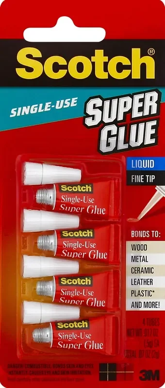 Scotch Super Glue 4 ea