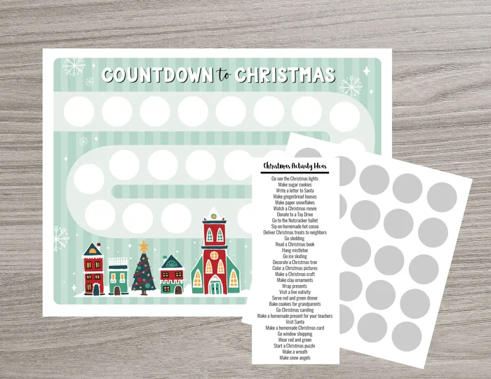 Scratch OFF Christmas Advent Calendar