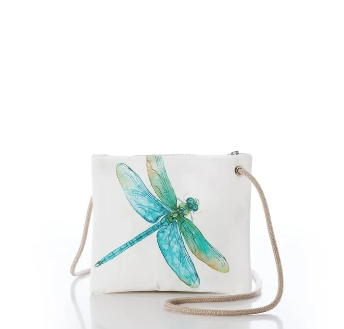 Sea Bags Watercolor Dragonfly Slim Crossbody Bag