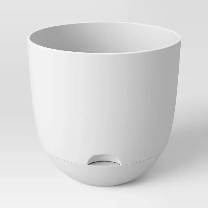 Self-Watering Plastic Planter Pot 12″ – Room Essentials™ Lightweight, No Assembly Required