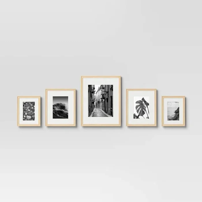 (Set of 5) Traditional Mixed Frames Natural – Room Essentials™