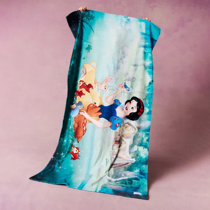 Seven Dwarves Yellow Beach Towel | Disney Snow White Sparkle