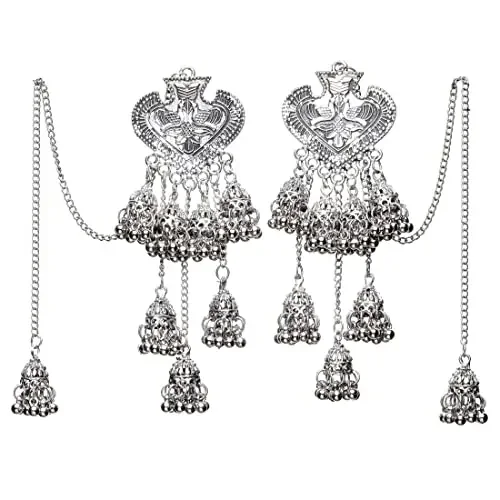 Shining Diva Fashion Latest Stylish Chain Jhumka Earrings for Women and Girls (13190er)