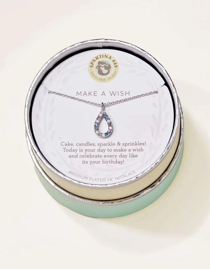 SILVER MAKE A WISH/FLAME SEA LA VIE NECKLACE