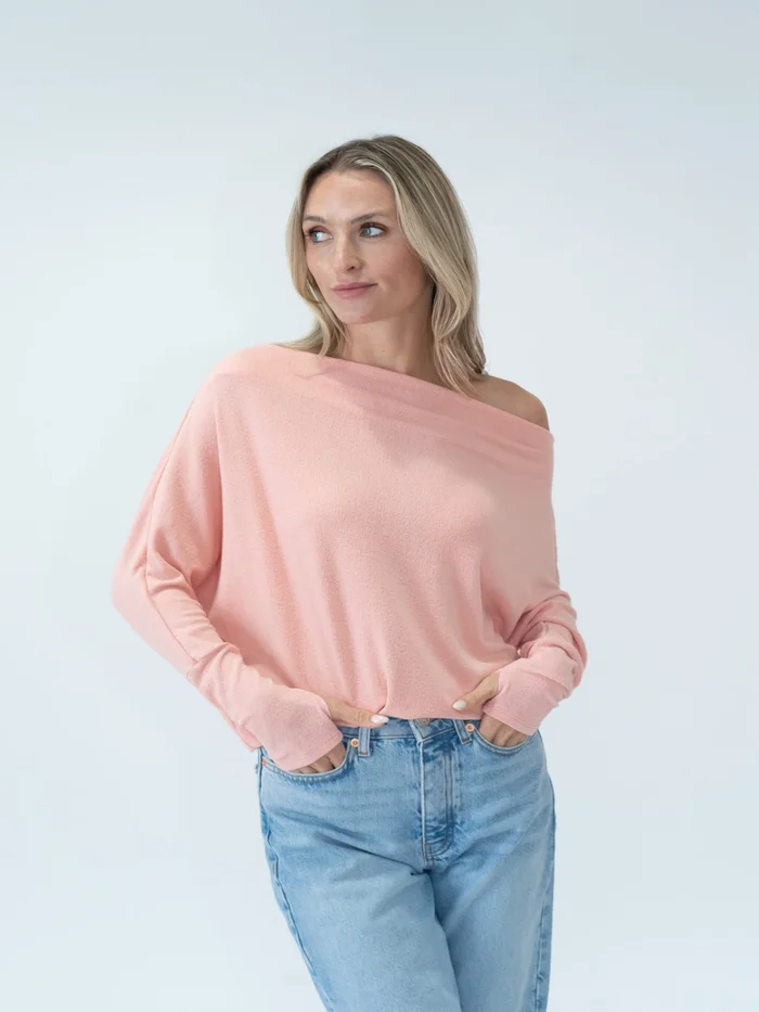 Six/Fifty The Anywhere Top – Slipper Pink