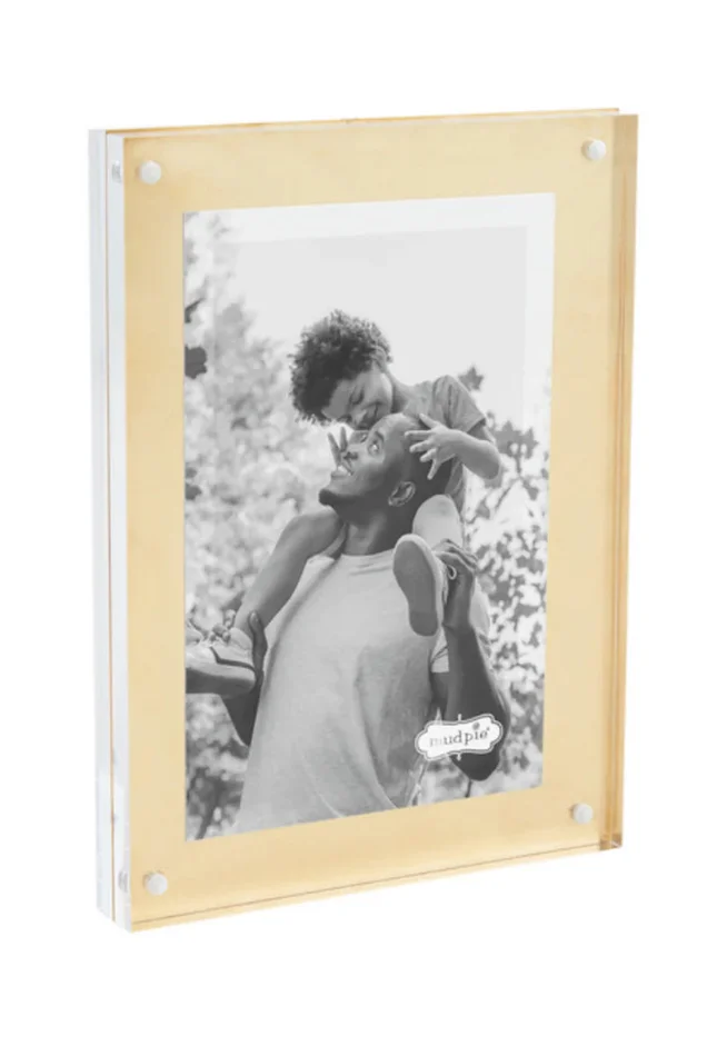 Small Brass Acrylic Frame
