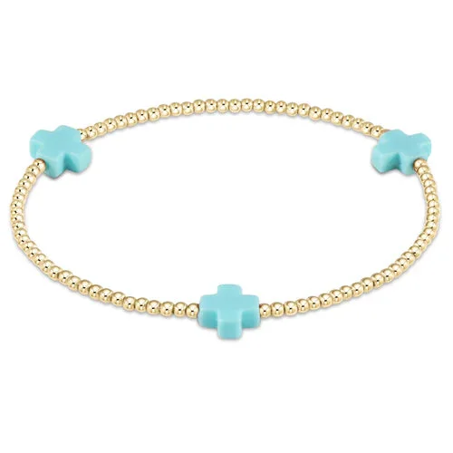 Small Signature Cross- Gold