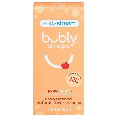 Sodastream Bubly Drops Unswt Peach – 40 Ml