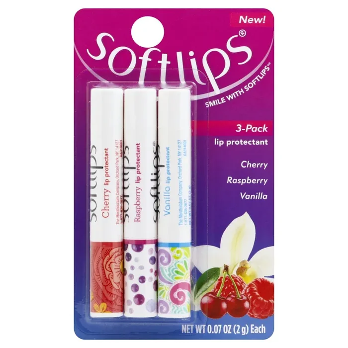 Softlips Classic Lip Balm Stick 3Ct