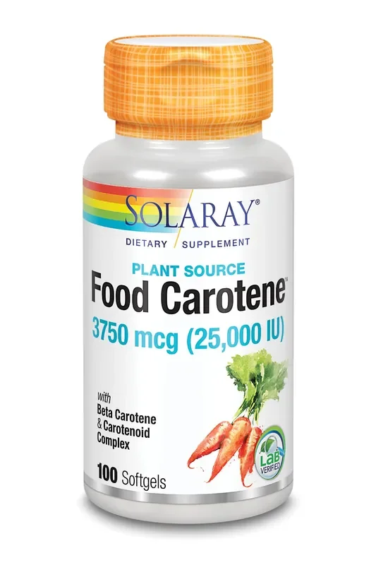 Solaray Carotene 25000 Iu 100 Sg