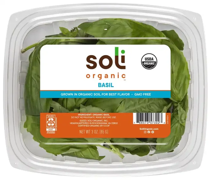 Soli Organic Basil 3 oz