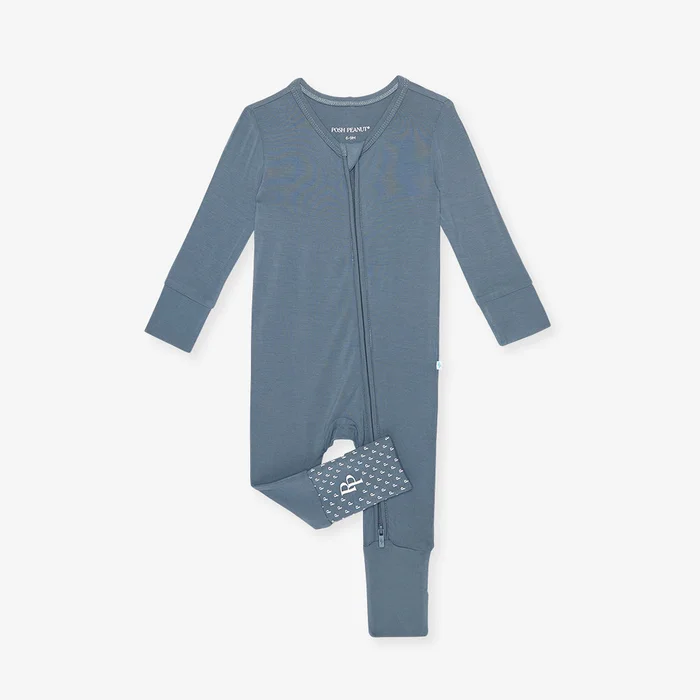 Solid Blue Baby Convertible Sleeper | Slate