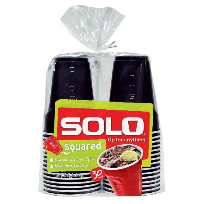Solo Party Disposable Cups – 18oz/30ct – Black