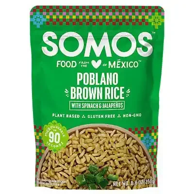 Somos Poblano Brown Rice with Spinach & Jalapenos 8.8 oz