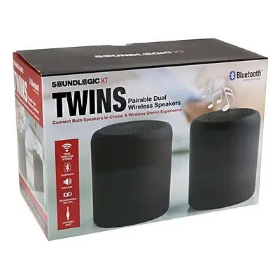 Sound Logic Twins Pairable Dual Wireless Speakers